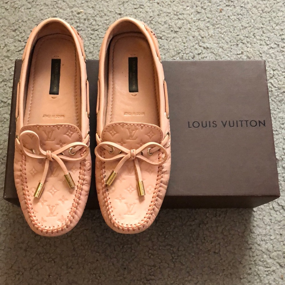 Pink Louis Vuitton Loafers